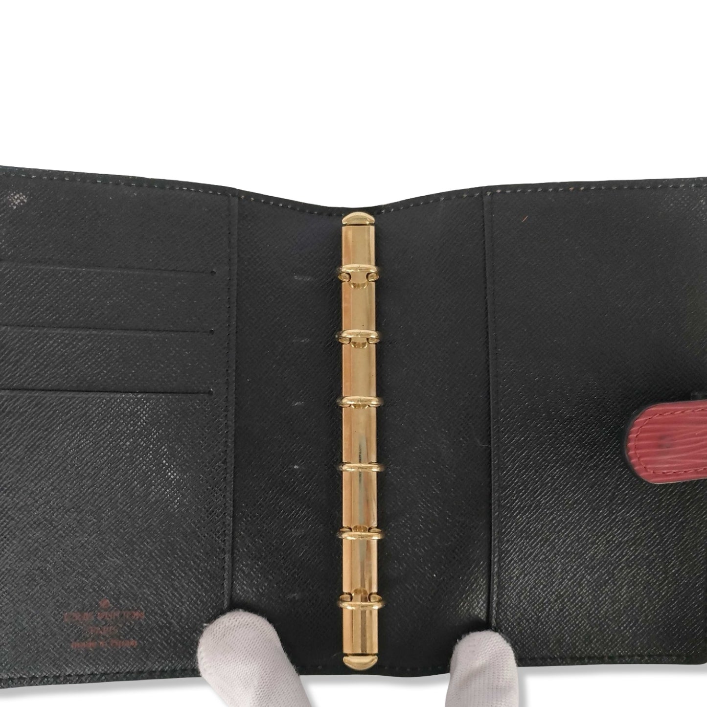 Pre-Owned Louis Vuitton Epi Leather Red Small Ring Agenda Cover - LV1905