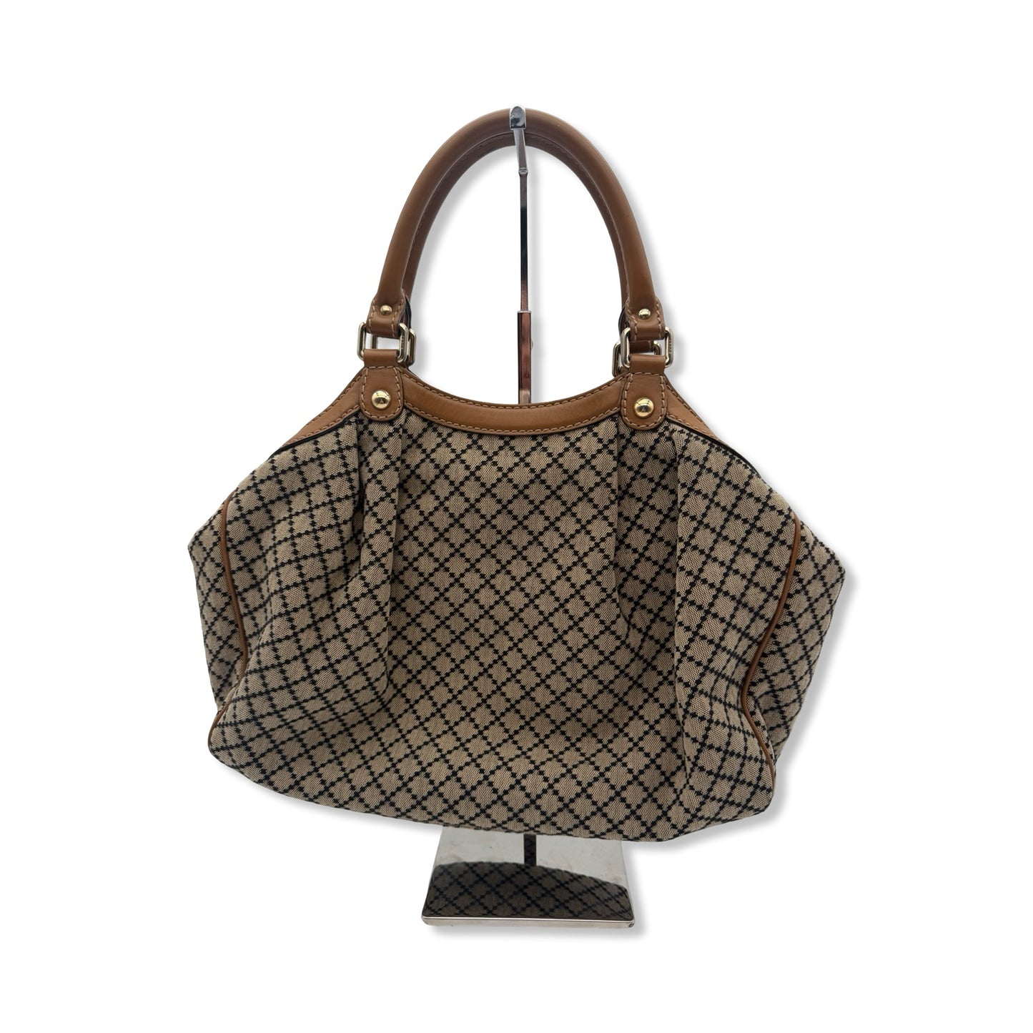 Pre-Owned Gucci Diamante Canvas Top Handle Bag - G1192