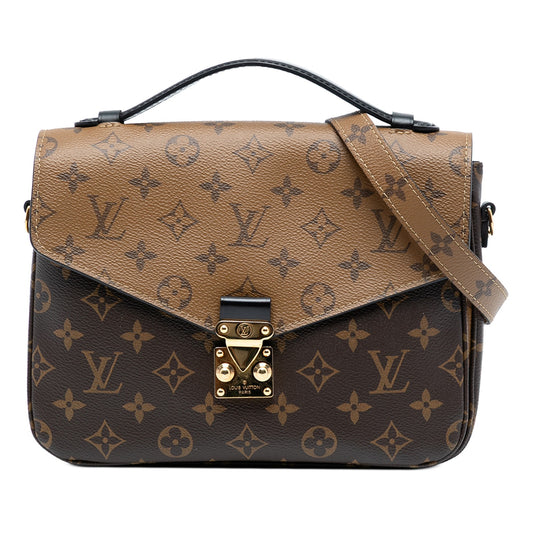 Pre-Owned Louis Vuitton Monogram Reverse Canvas Pochette Metis Crossbody - LV1670