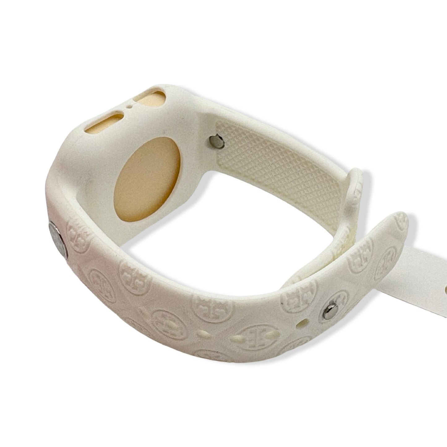 Pre-Owned Tory Burch T Monogram White Silicone Band for Apple Watch® - Series 7/8/9 - 41MM