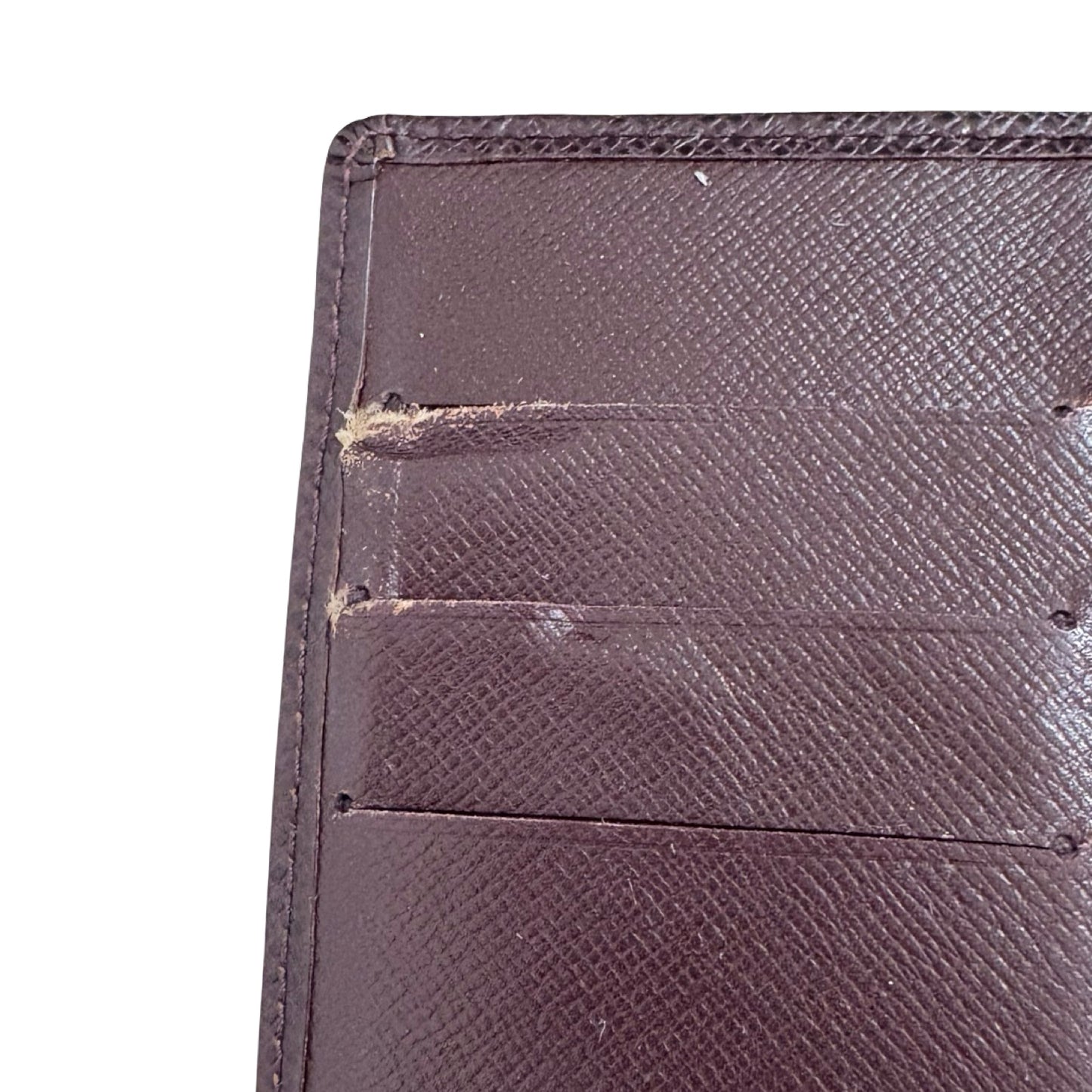 Pre-Owned Louis Vuitton Tiaga Leather Brown Small Ring Agenda Cover - LV1203