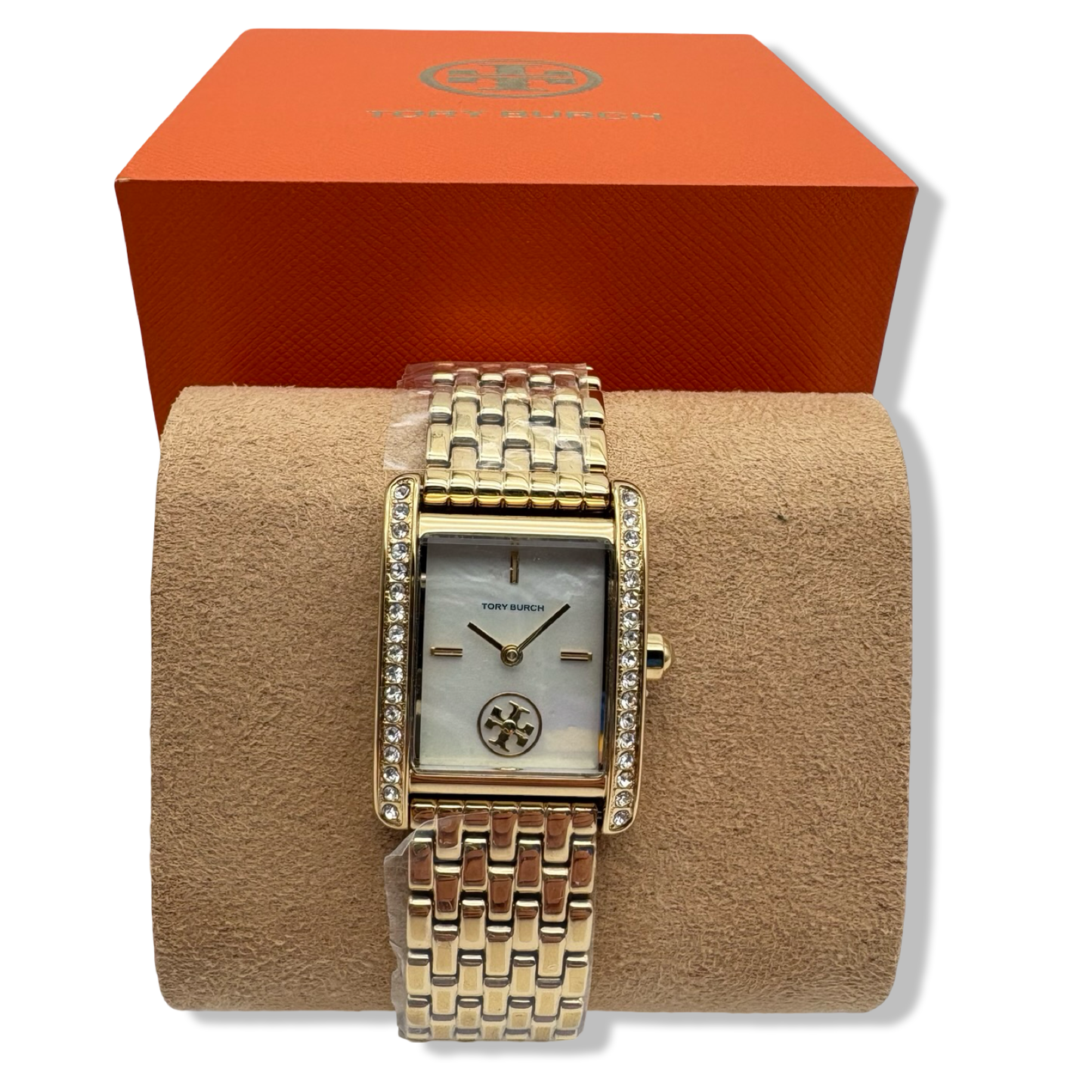 Pre-Owned Tory Burch Eleanor Gold-Tone Stainless Steel Bracelet Watch - Model TBW1073