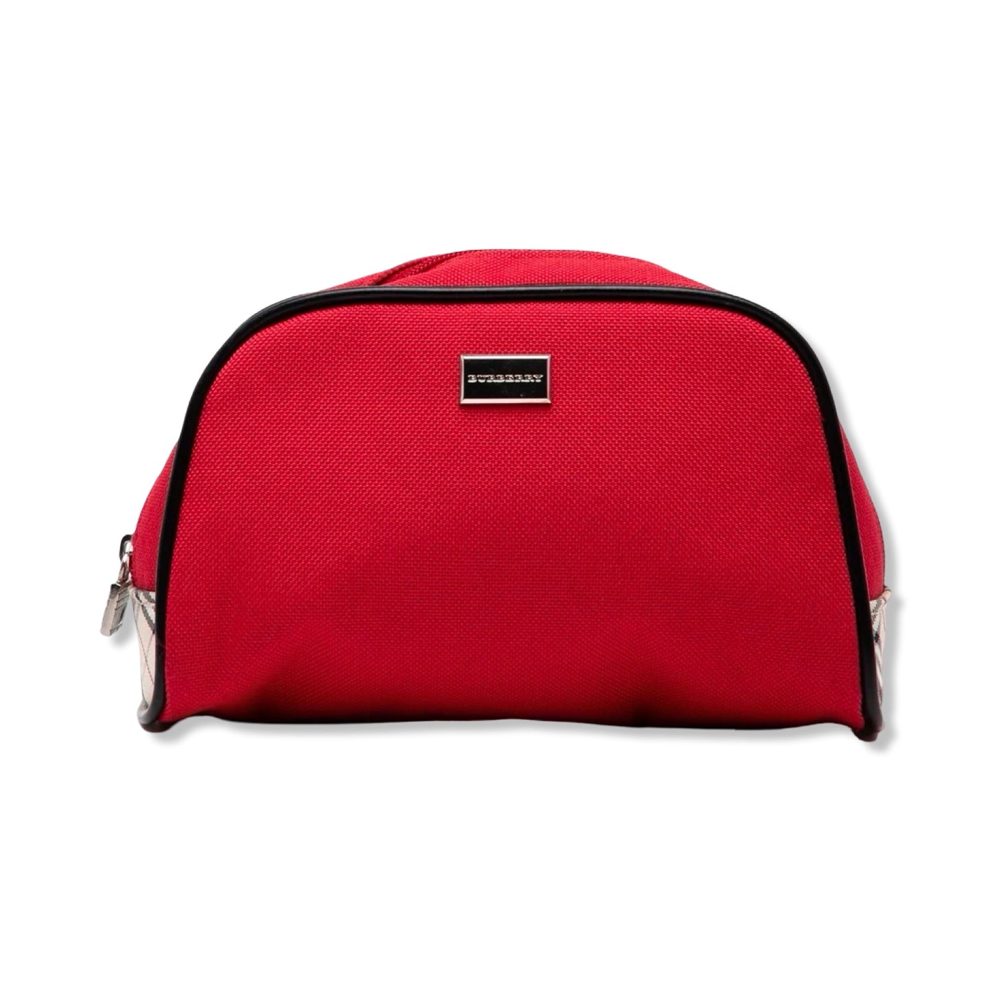 Pre-Owned Burberry Red Canvas Cosmetic Pouch -  BB1069