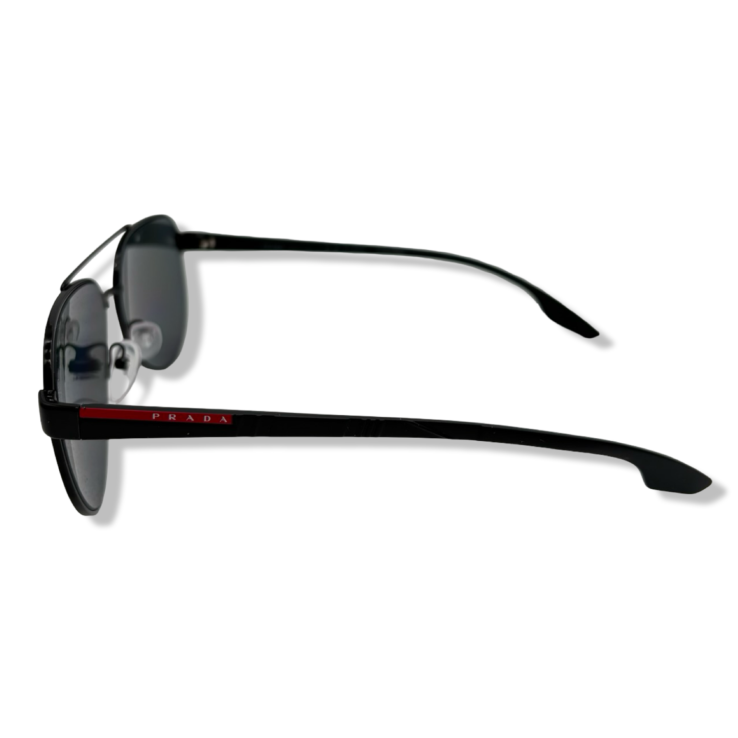 Pre-Owned Prada Men's Sunglasses Shiny Black Frame - P1047