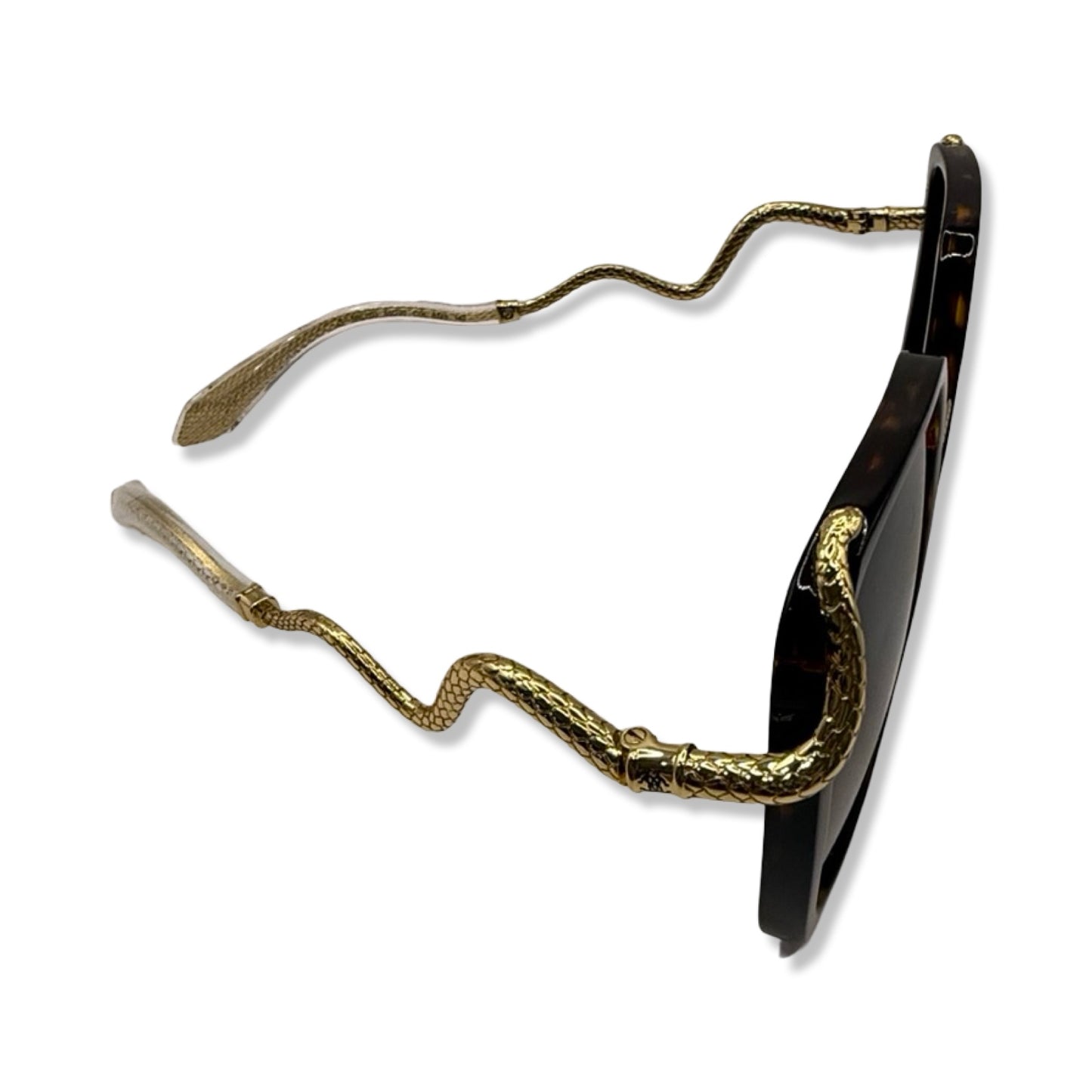 Pre-Owned Roberto Cavalli SRC003M Brown/Yellow Havana Sunglasses - RC1001