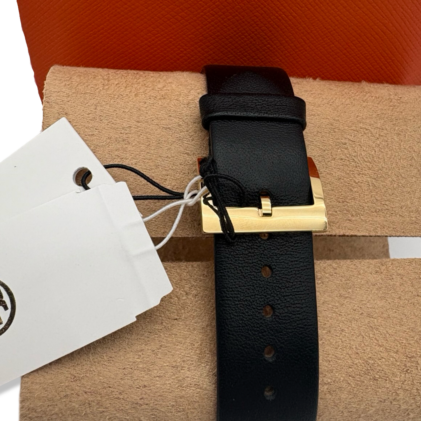Pre-Owned Tory Burch Women's The Robinson Watch, Ivory/Gold/Black, One Size - B07CHSNF7N