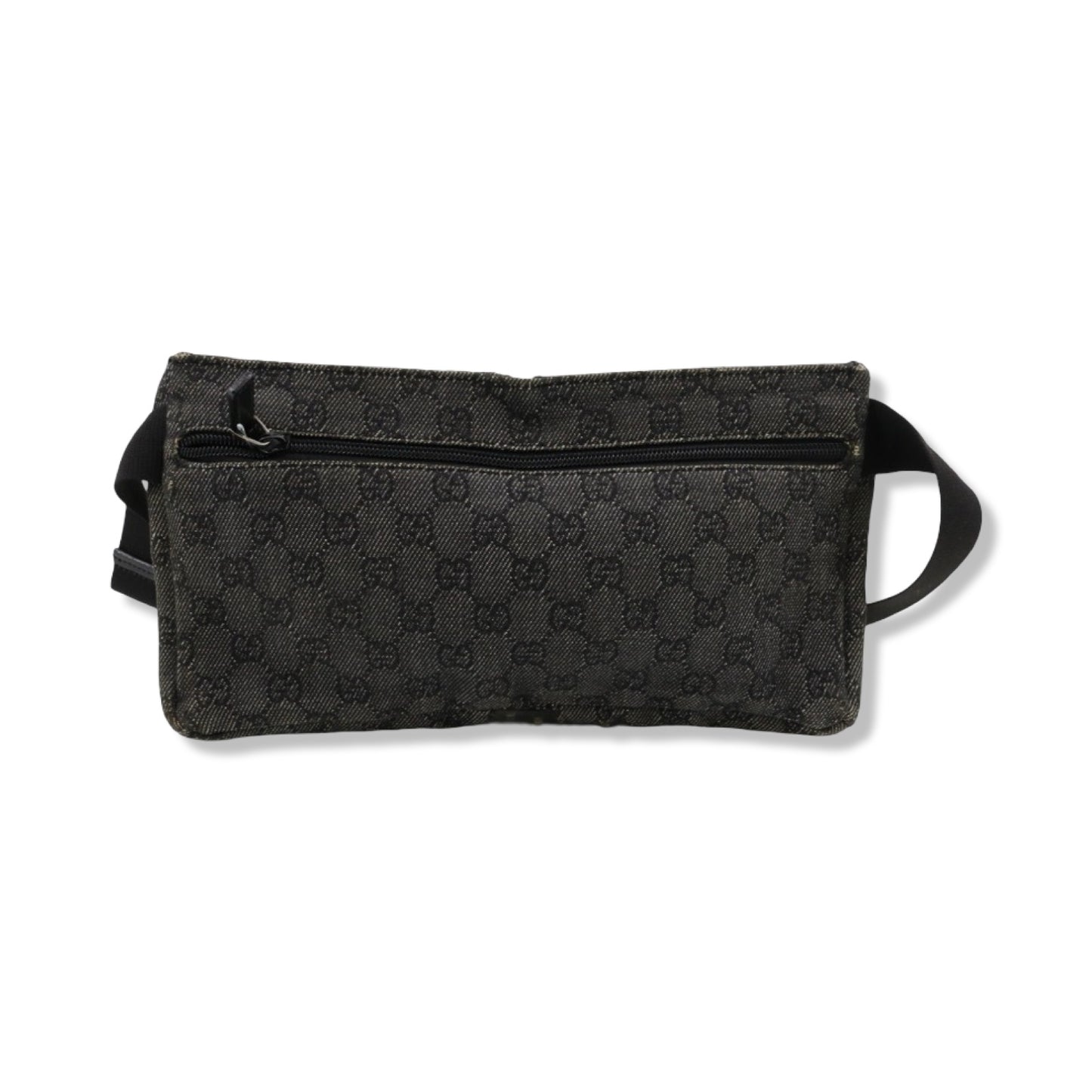 Pre-Owned Gucci GG Canvas Double Pocket Belt Bag - G1117