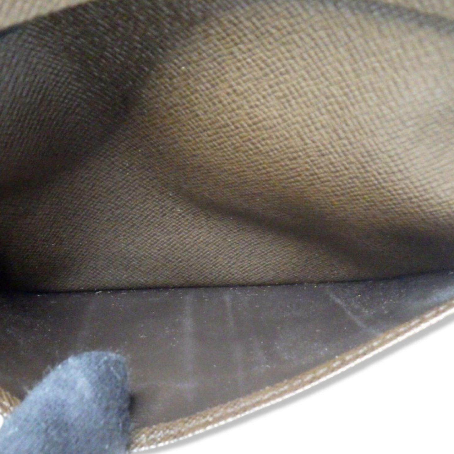 Pre-Owned Louis Vuitton Damier Ebene Canvas Long Wallet - With Initials - LV2041