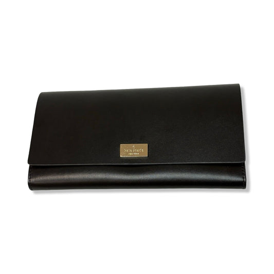 Pre-Owned Kate Spade Black Leather Snap Wallet - KS1007