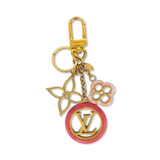 Pre-Owned Louis Vuitton Porte Cray Color Line Key Ring - LV1661