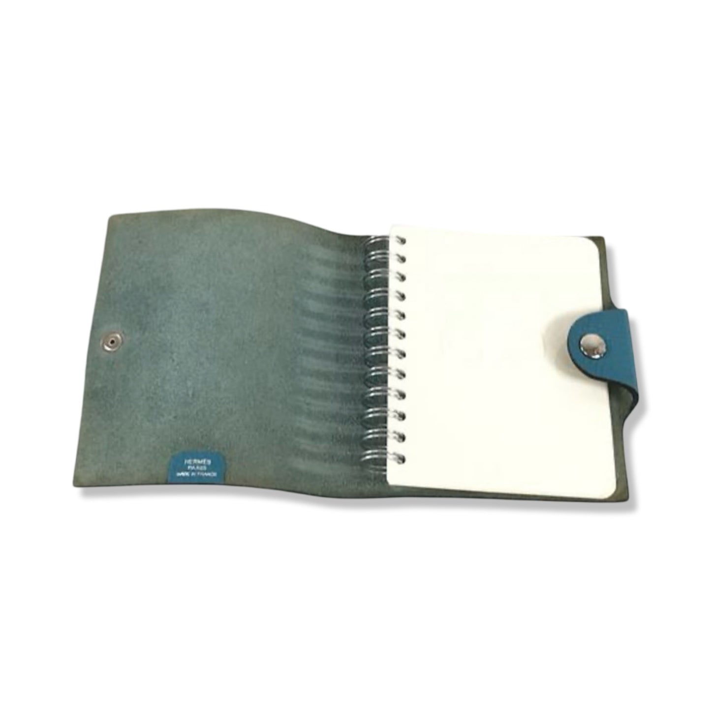Pre-Owned Hermes Leather Notebook Cover - Blue - HER1016