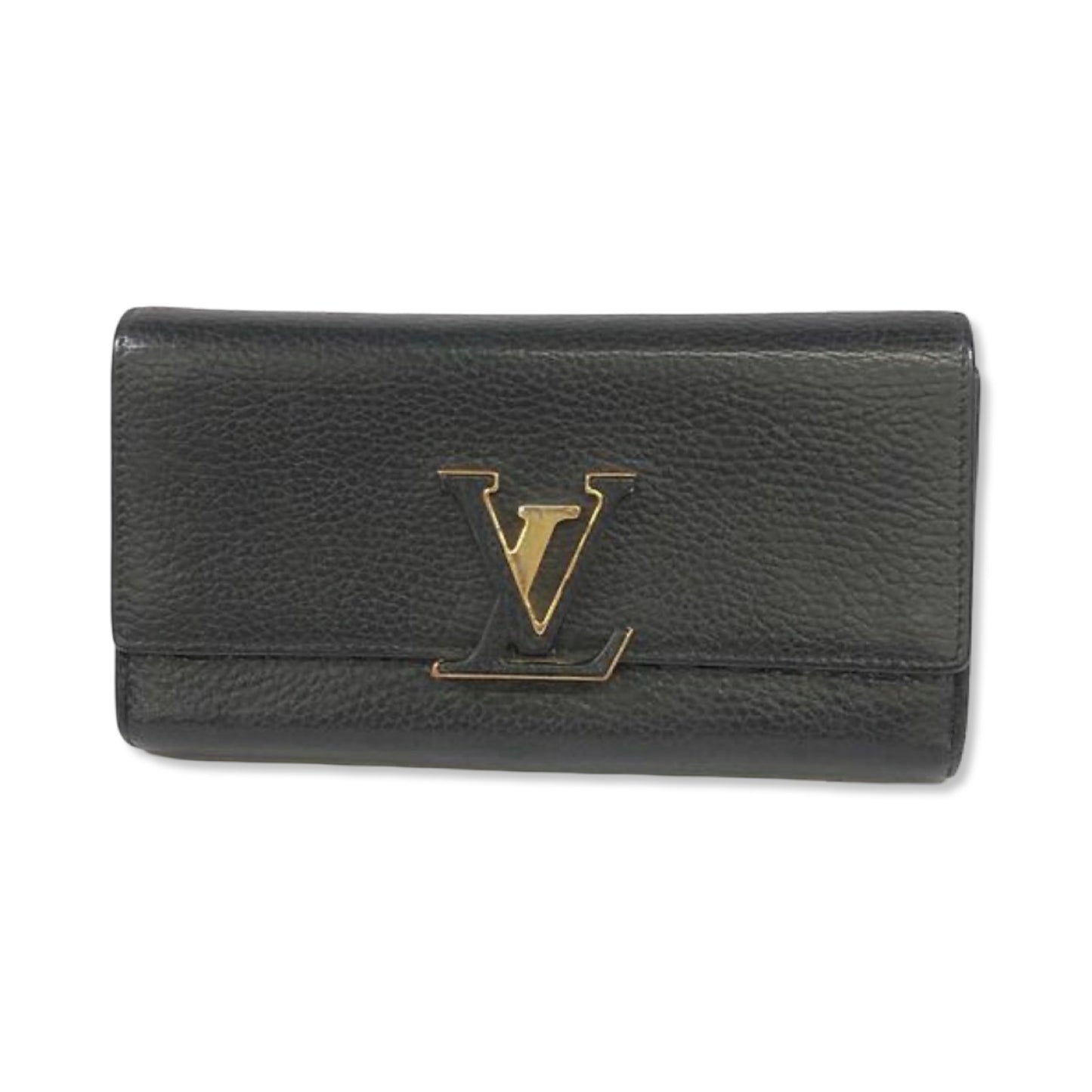 Pre-Owned Louis Vuitton Cowhide Leather Capucines Wallet - LV1730