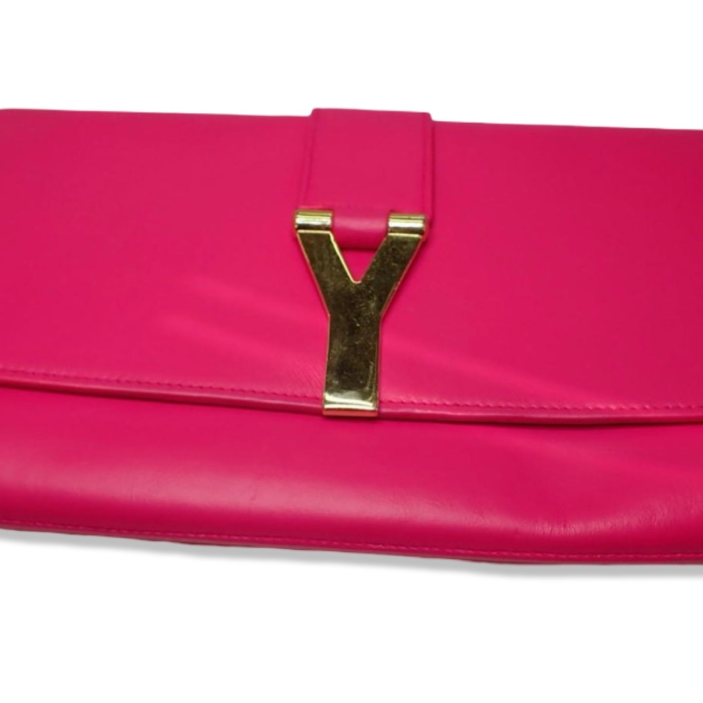 Pre-Owned Yves Saint Laurent Pink Leather Clutch - YSL1009