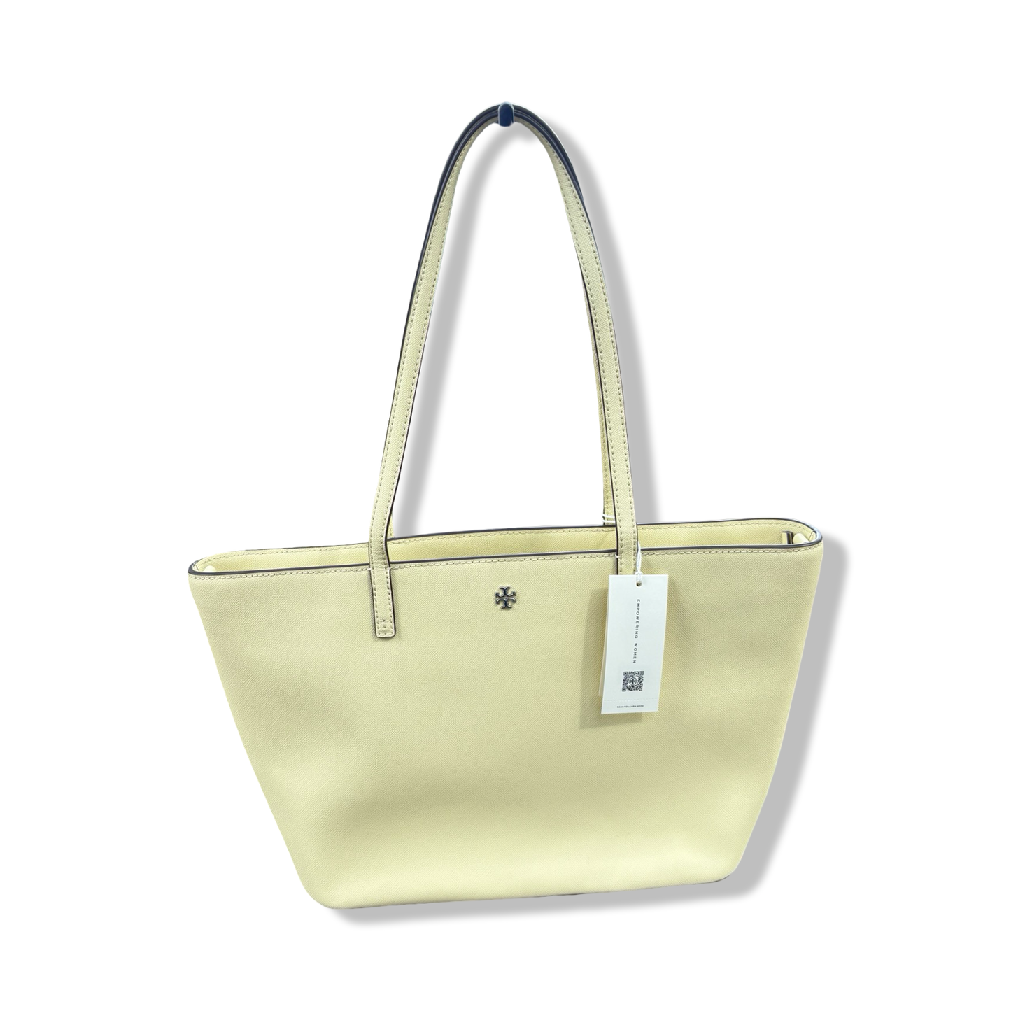 Pre-Owned Tory Burch Emerson Top Zip Tote Detachable Crossbody Strap (Lemon Sugar) - B0DXCR9QQN