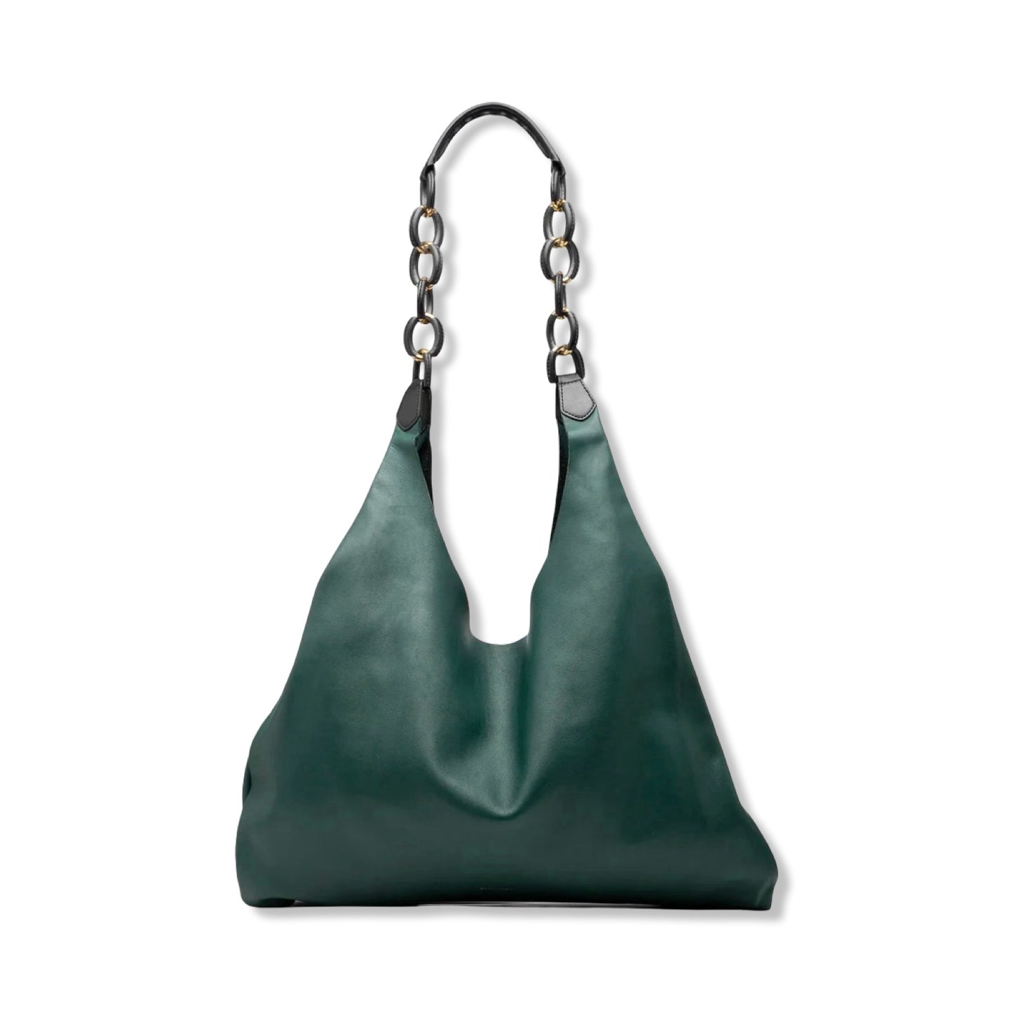 Pre-Owned Burberry Soft Leather Chain Shopper Hobo - BB1070