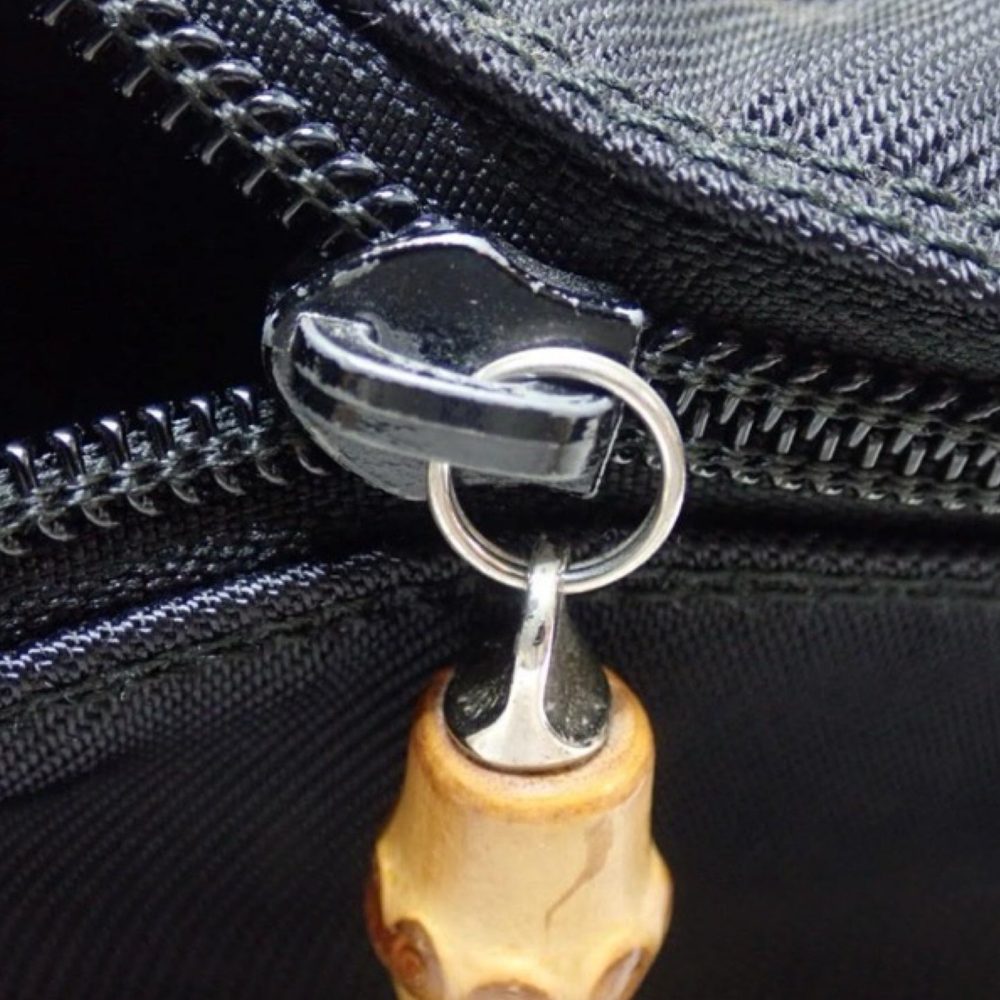 Pre-Owned Gucci Canvas Bamboo Vanity - G1098