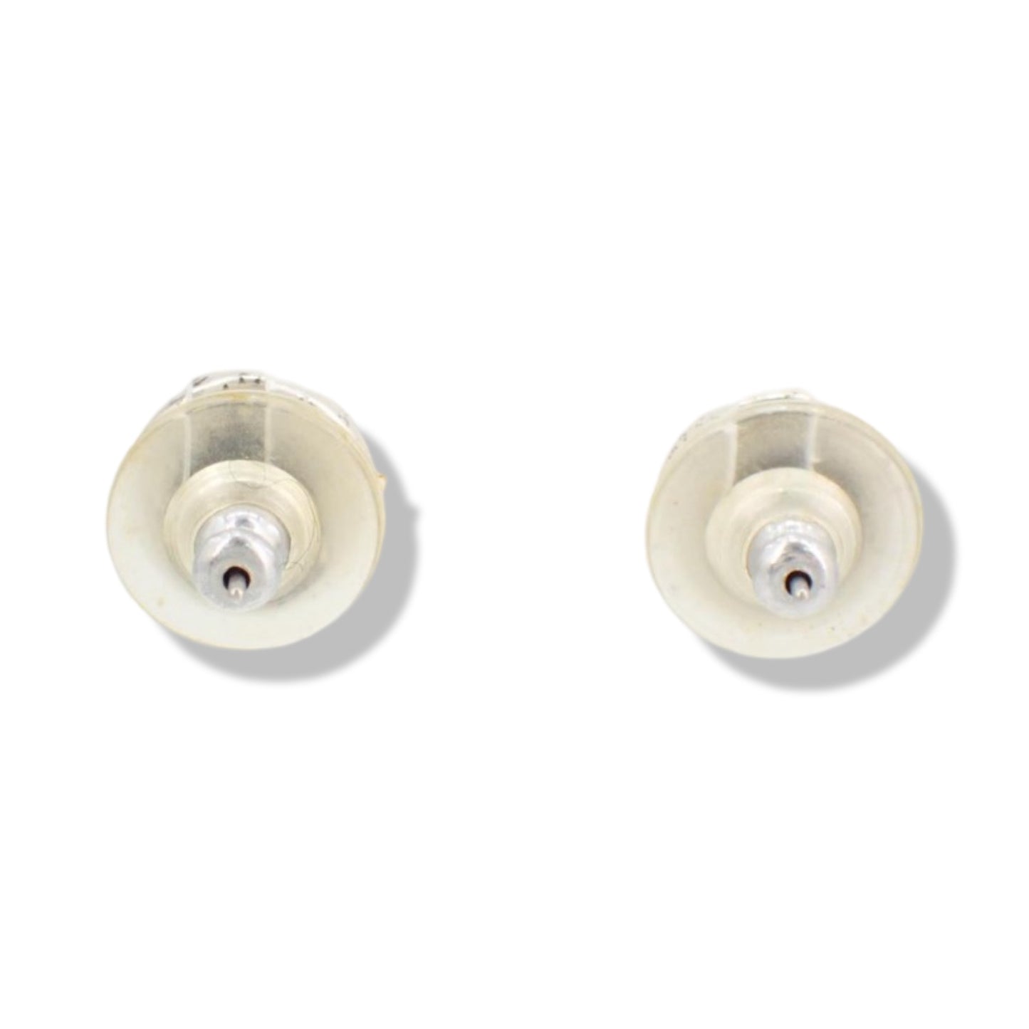 Pre-Owned Chanel Coco Button Pierced Earrings - CH1040