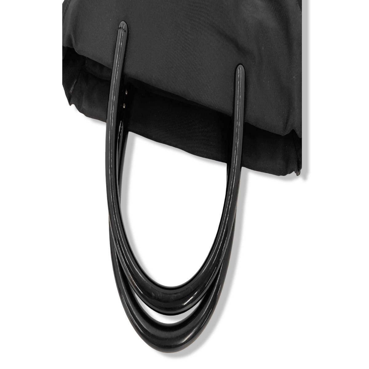 Pre-Owned Prada Top Handle Black Nylon Bag - P1048