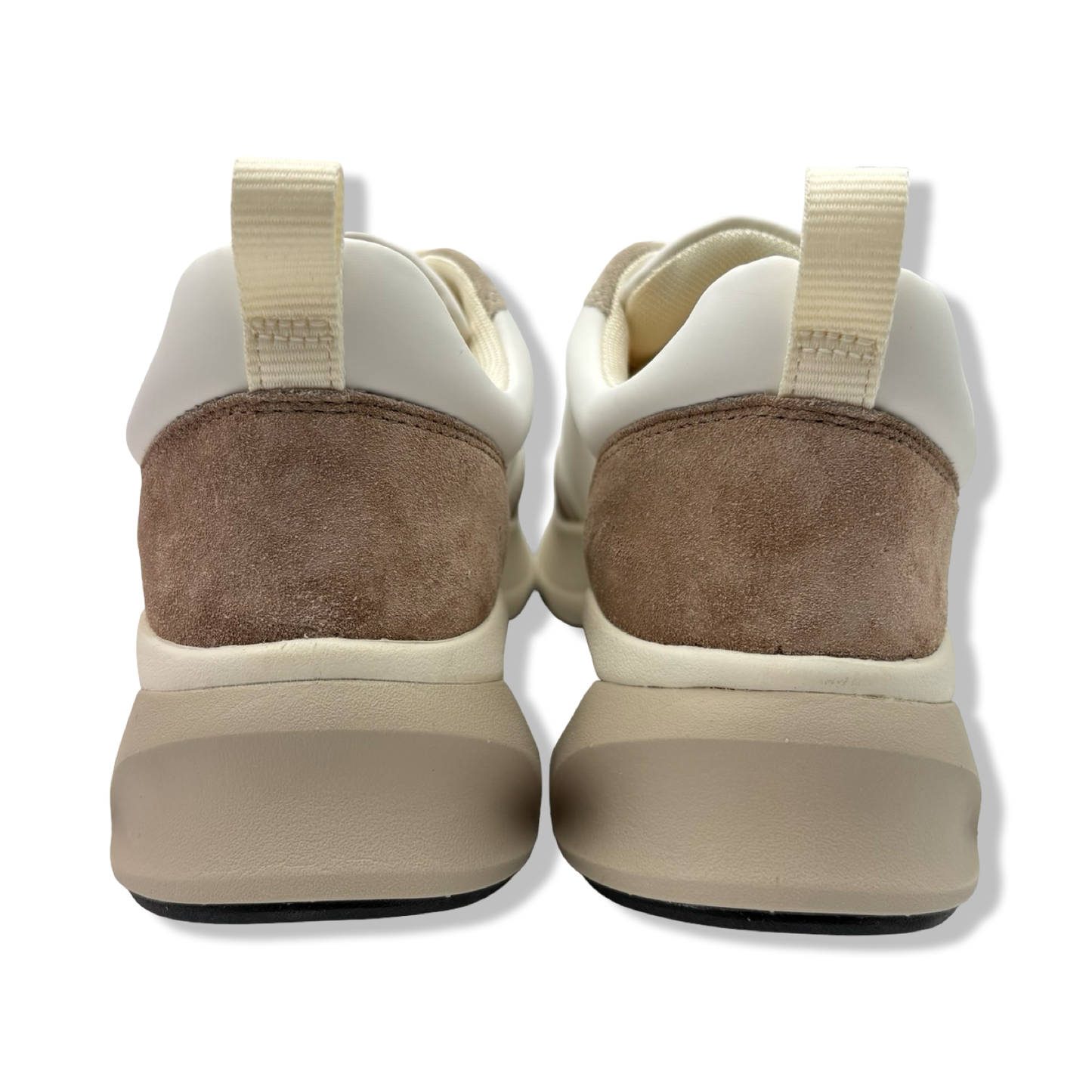 Pre-Owned Tory Burch Women's Good Luck Trainer Sneakers, White/New Ivory/Cerbiatto