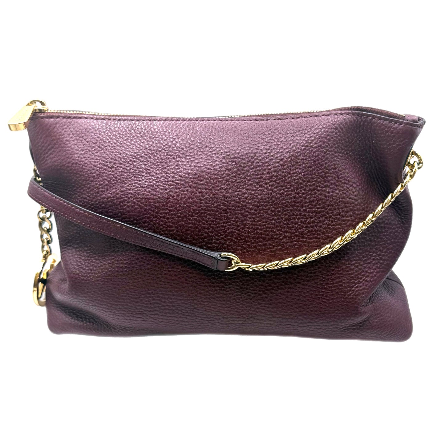 Pre-Owned Michael Kors Leather Burgundy Crossbody Bag - MK1004
