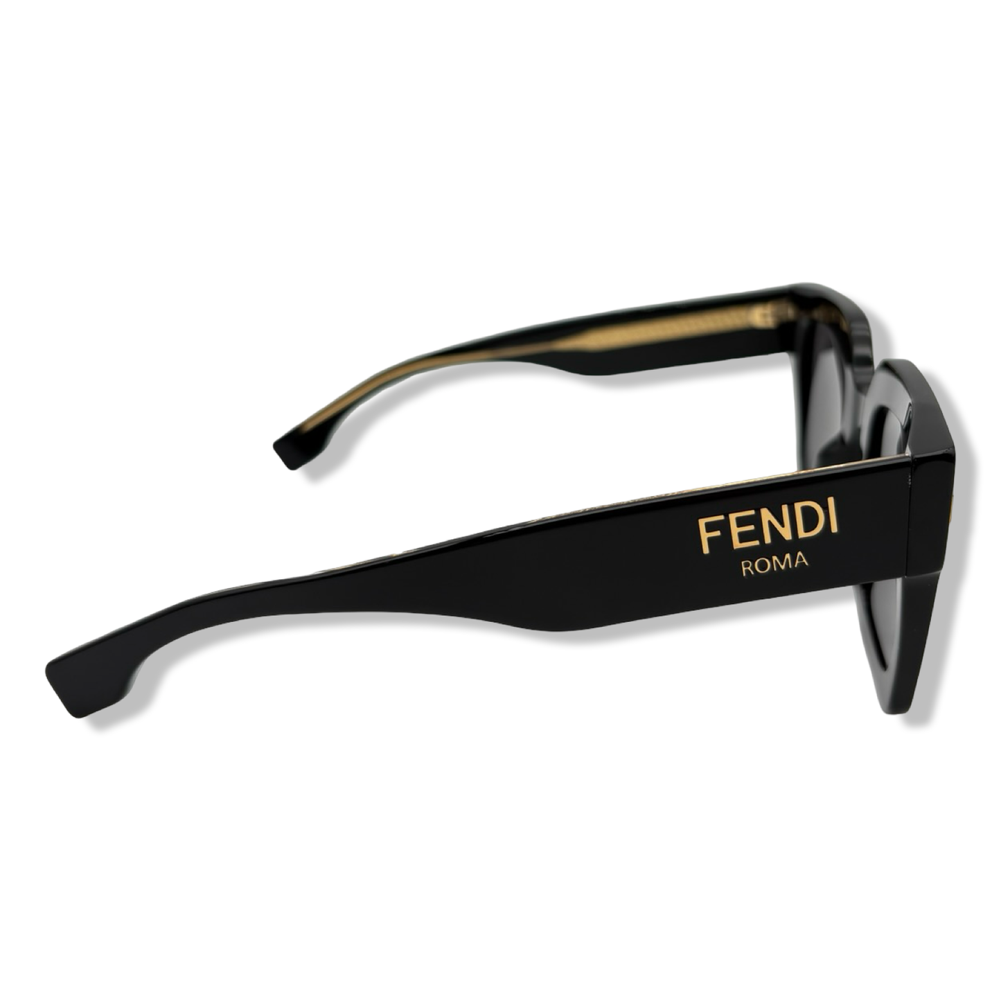 Pre-Owned Fendi Shiny Black Frame Sunglasses - FEN1038