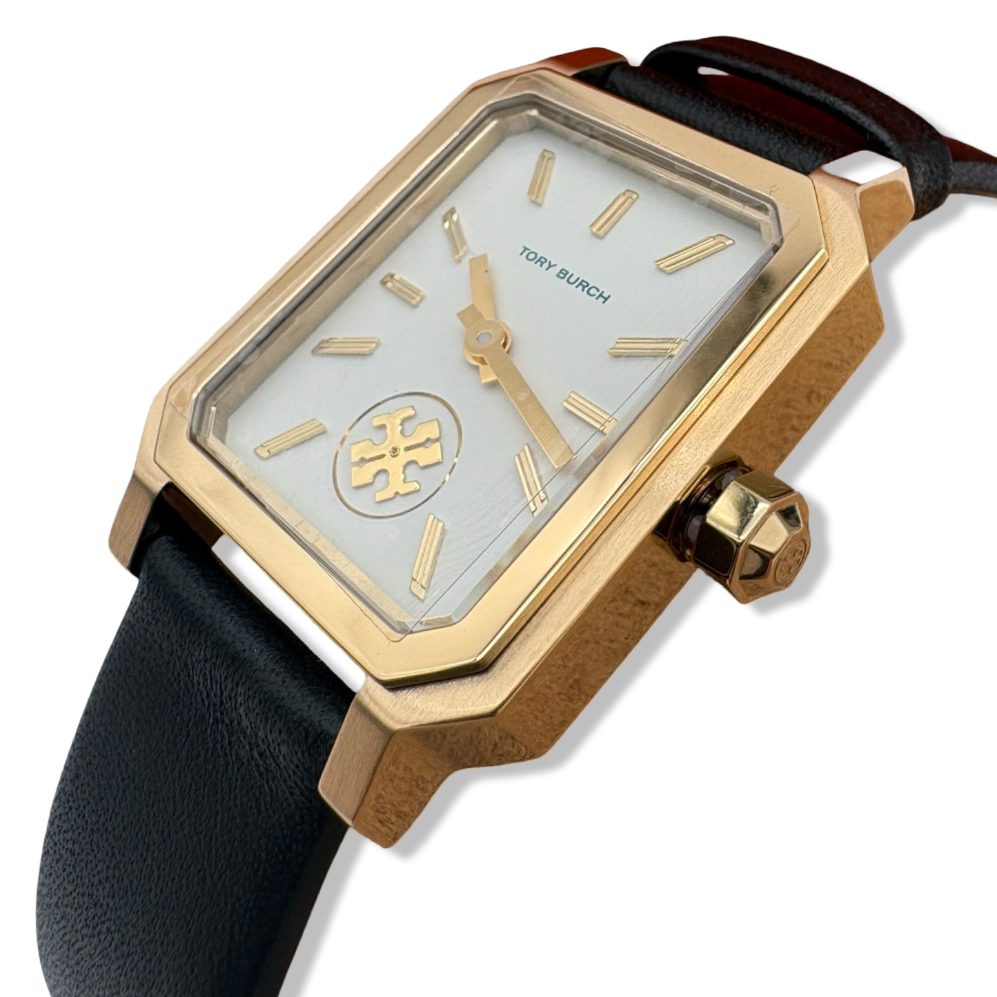 Pre-Owned Tory Burch Women's The Robinson Watch, Ivory/Gold/Black, One Size - B07CHSNF7N