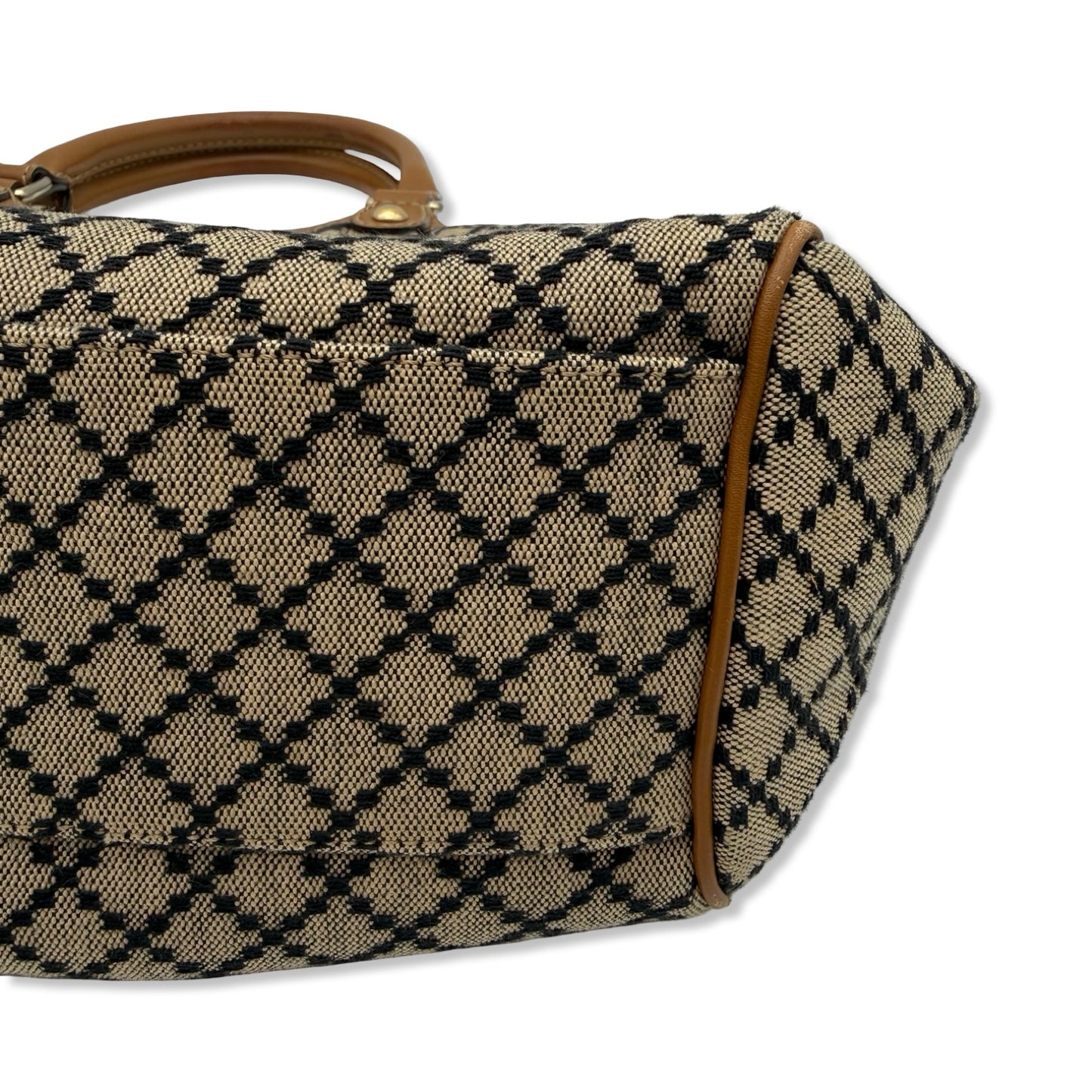 Pre-Owned Gucci Diamante Canvas Top Handle Bag - G1192