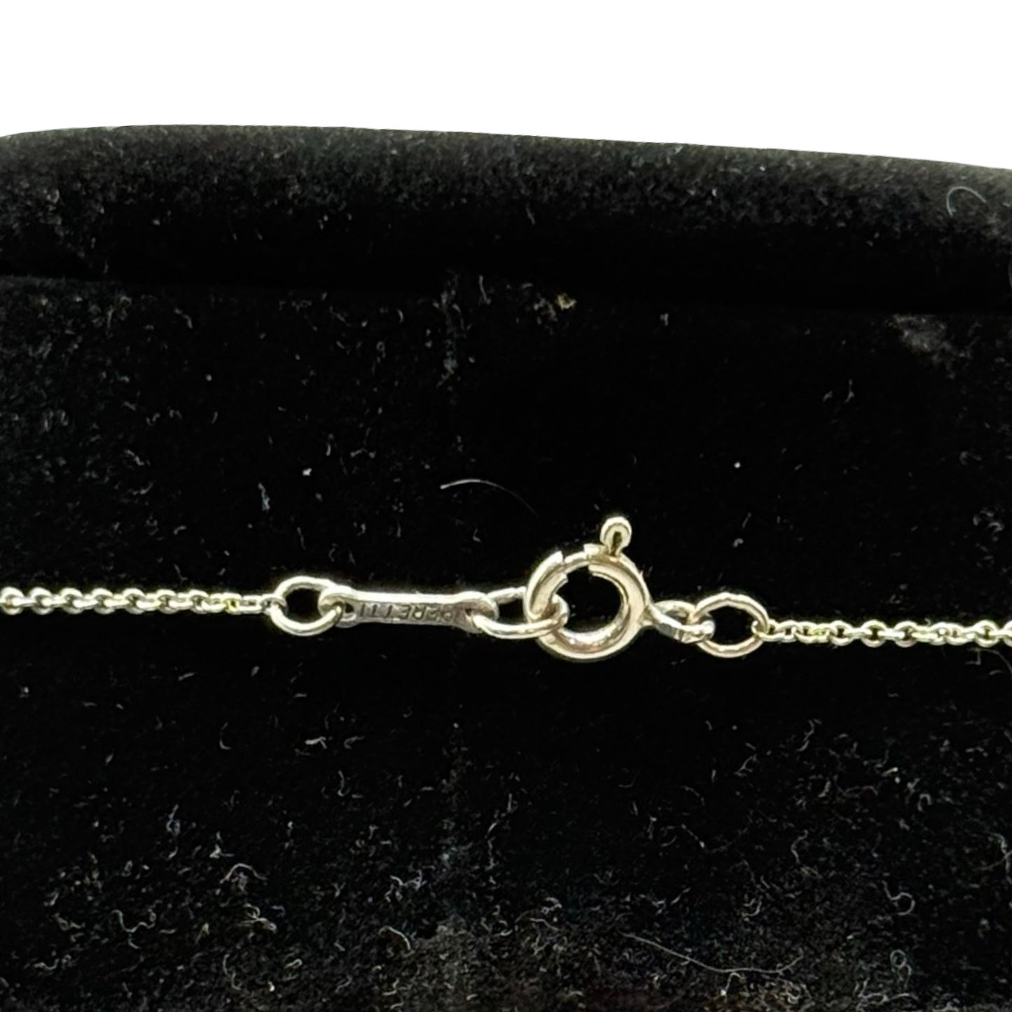 Pre-Owned Tiffany & Co Sterling Silver Small Bean Necklace - TIF1010