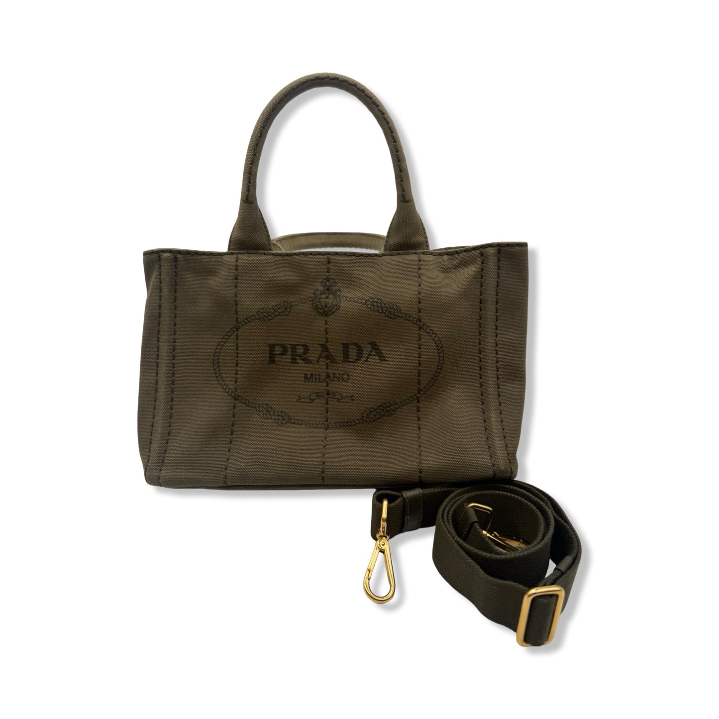 Pre-Owned Prada Canvas Canapa Tote Bag - P1043