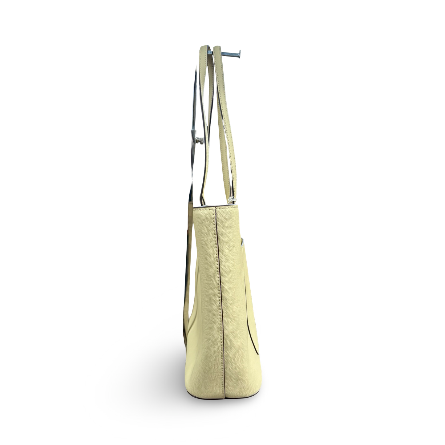 Pre-Owned Tory Burch Emerson Top Zip Tote Detachable Crossbody Strap (Lemon Sugar) - B0DXCR9QQN