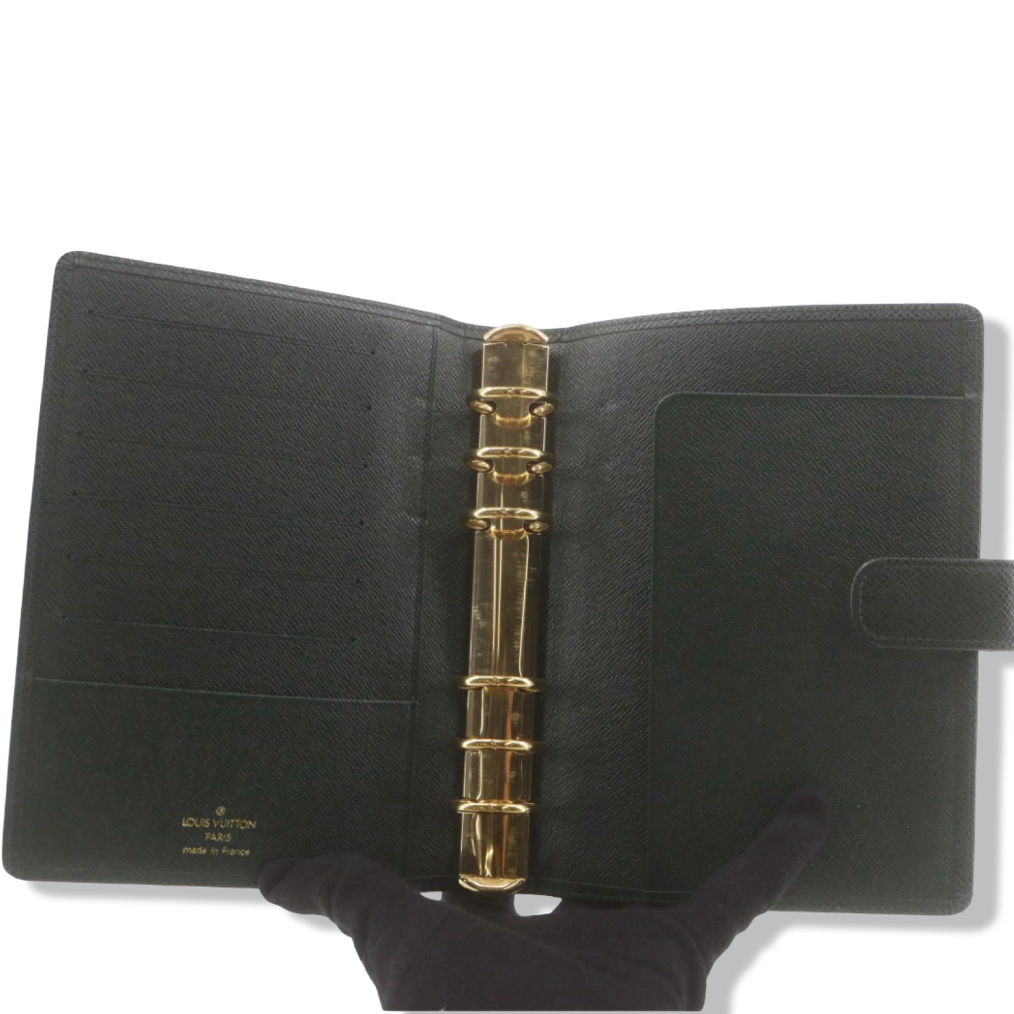 Pre-Owned Louis Vuitton Taiga Leather Green Medium Ring Agenda - LV1957