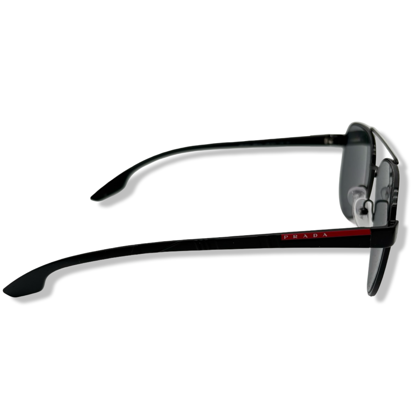 Pre-Owned Prada Men's Sunglasses Shiny Black Frame - P1047