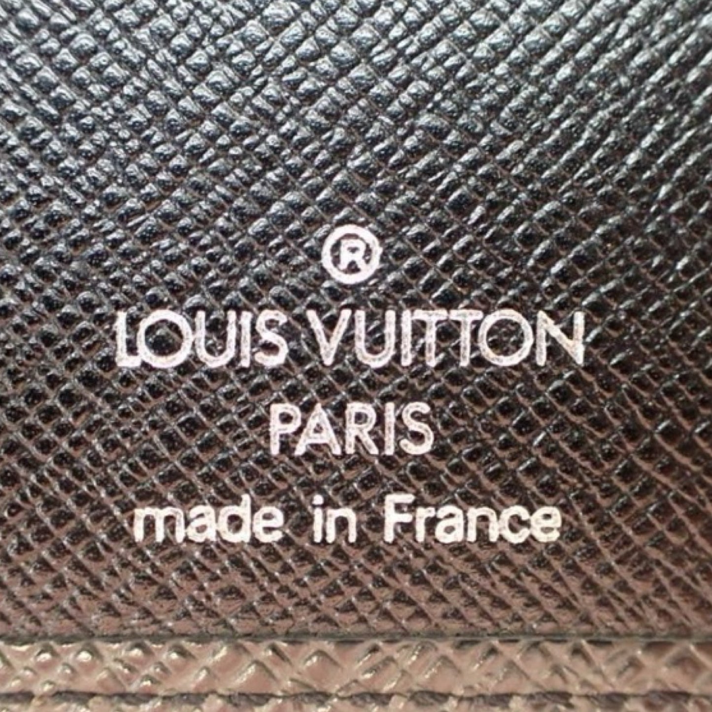 Pre-Owned Louis Vuitton Taiga Leather Black Medium Ring Agenda - LV1459