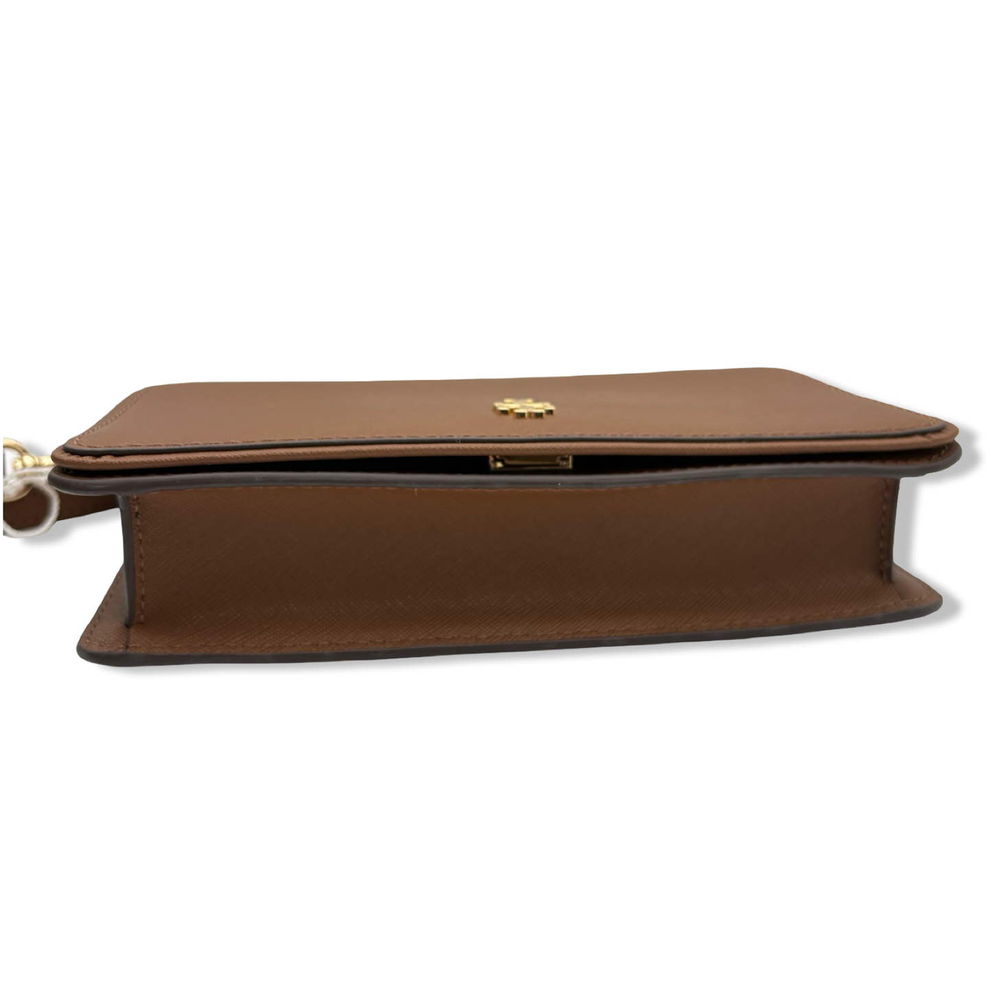 Pre-Owned Tory Burch Emerson Mini Crossbody Clutch (Moose Brown)