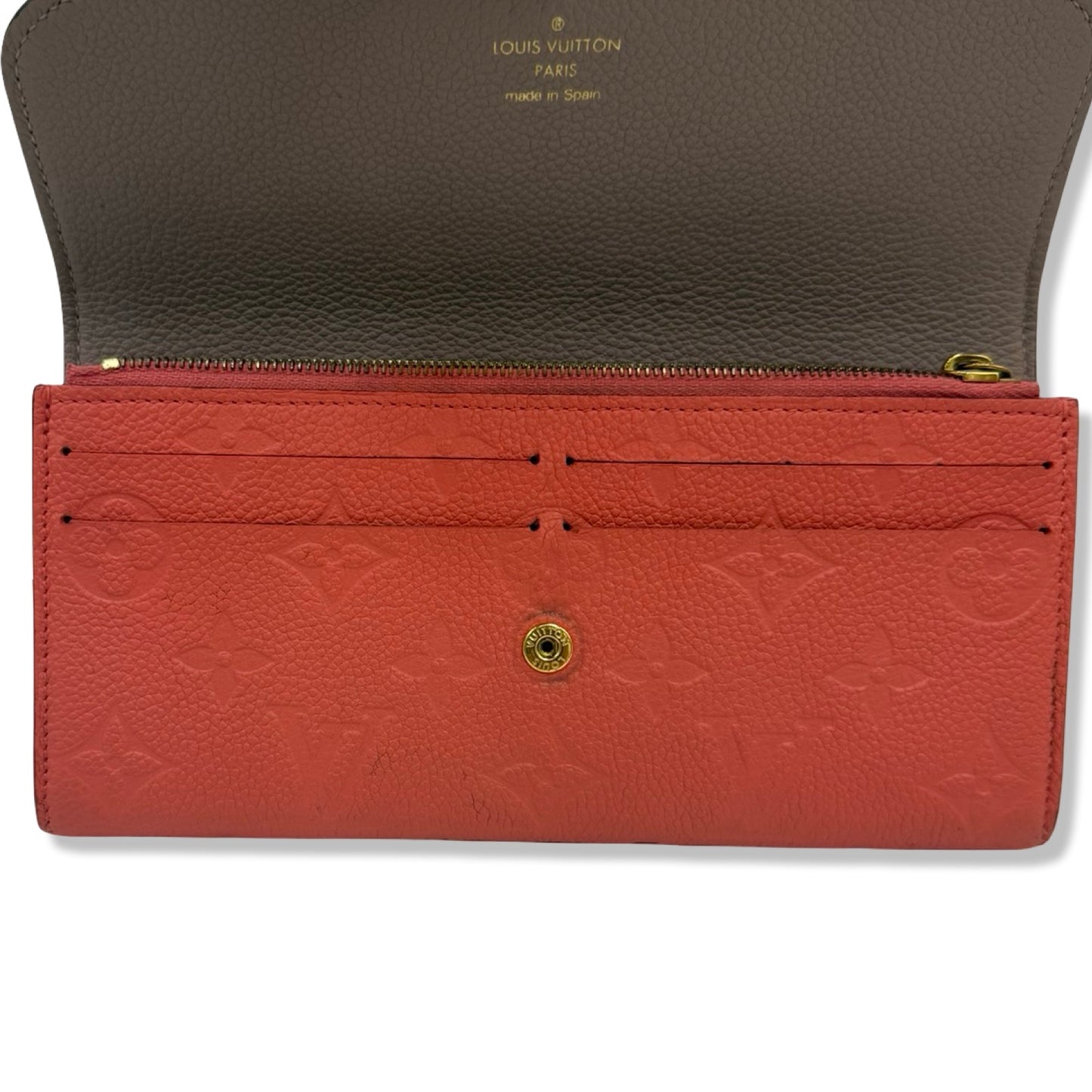 Pre-Owned Louis Vuitton Pink Empreinte Leather Wallet - LV1288
