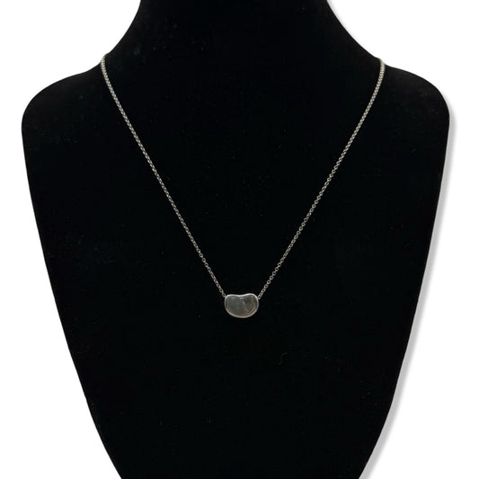 Pre-Owned Tiffany & Co Sterling Silver Small Bean Necklace - TIF1010