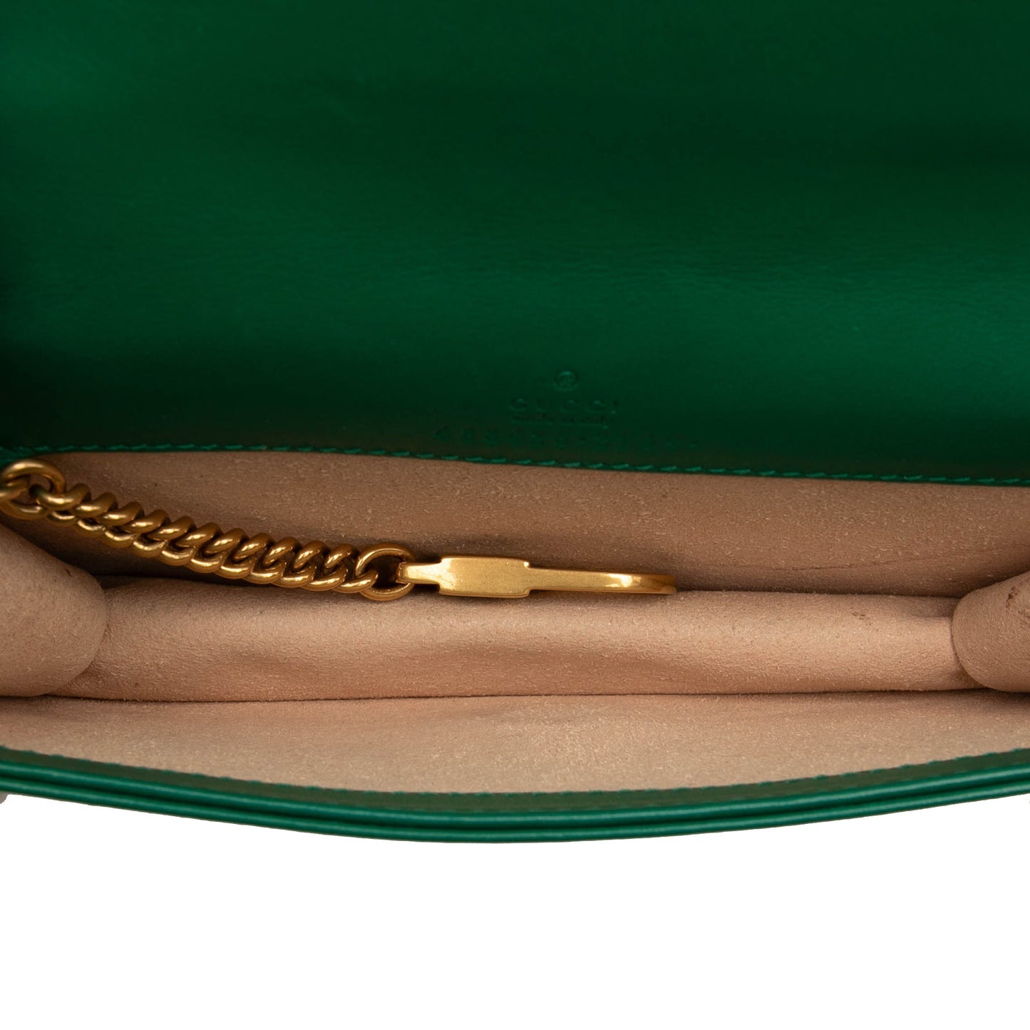 Pre-Owned Gucci Matelasse Leather Mini Marmont Wallet on Chain - G1100