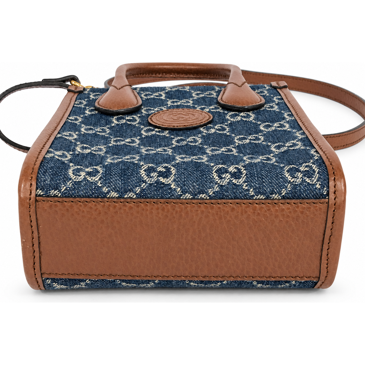 Pre-Owned Gucci Multicolor GG Denim Handbag - G1217
