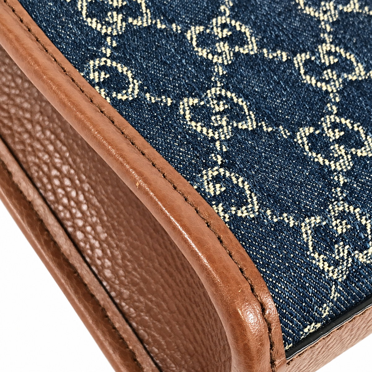 Pre-Owned Gucci Multicolor GG Denim Handbag - G1217
