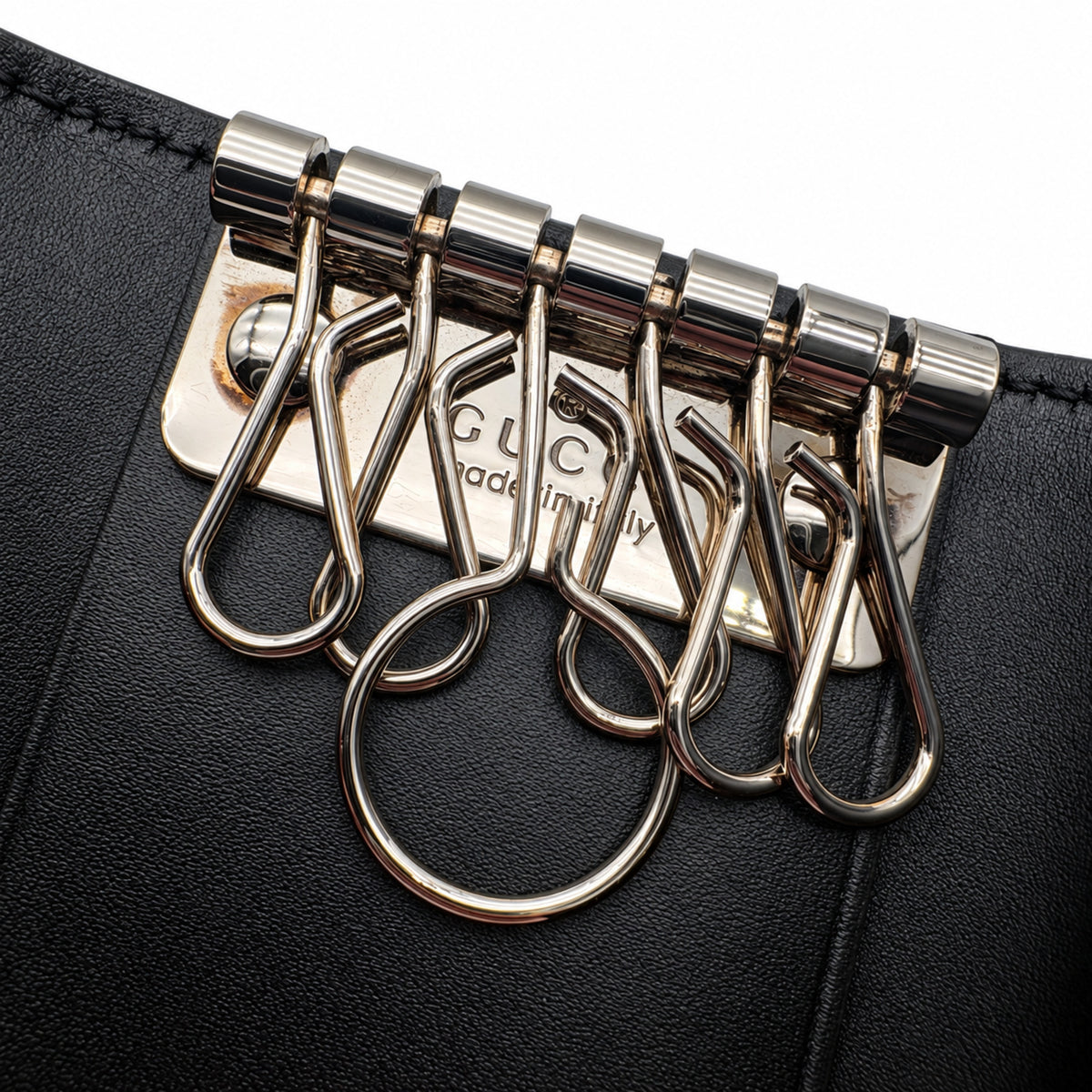 Pre-Owned Gucci Guccissima 6-Key Case - G1219