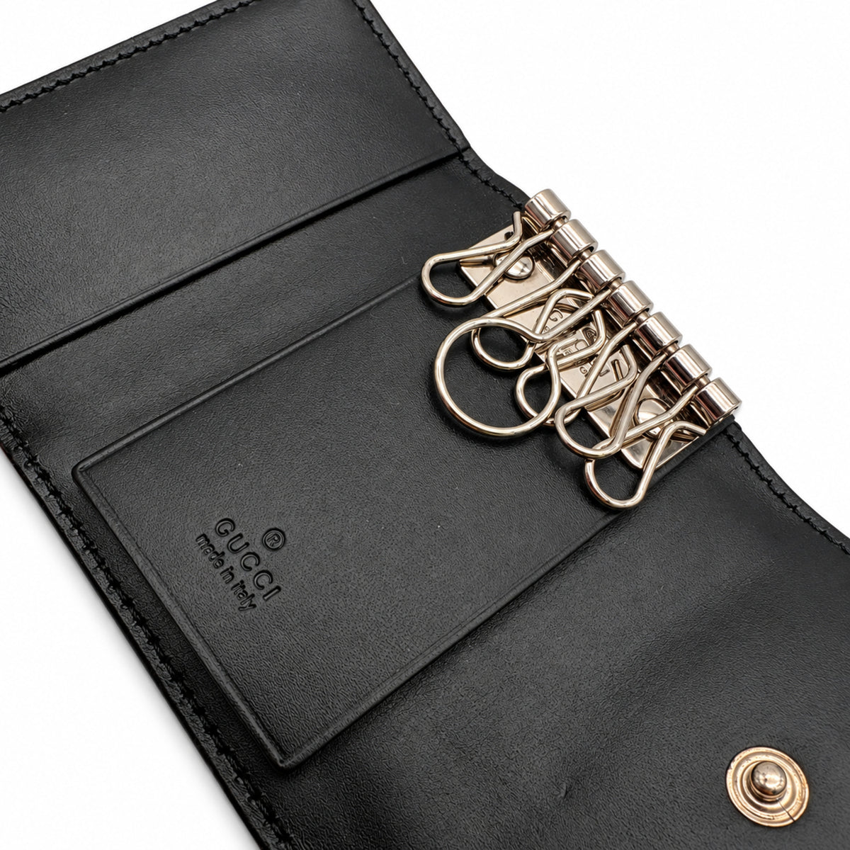 Pre-Owned Gucci Guccissima 6-Key Case - G1219