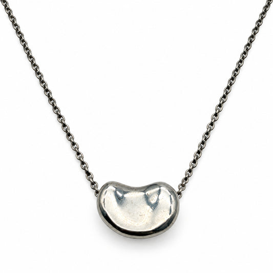 Pre-Owned Tiffany & Co. Sterling Silver Bean Necklace - TIF1063