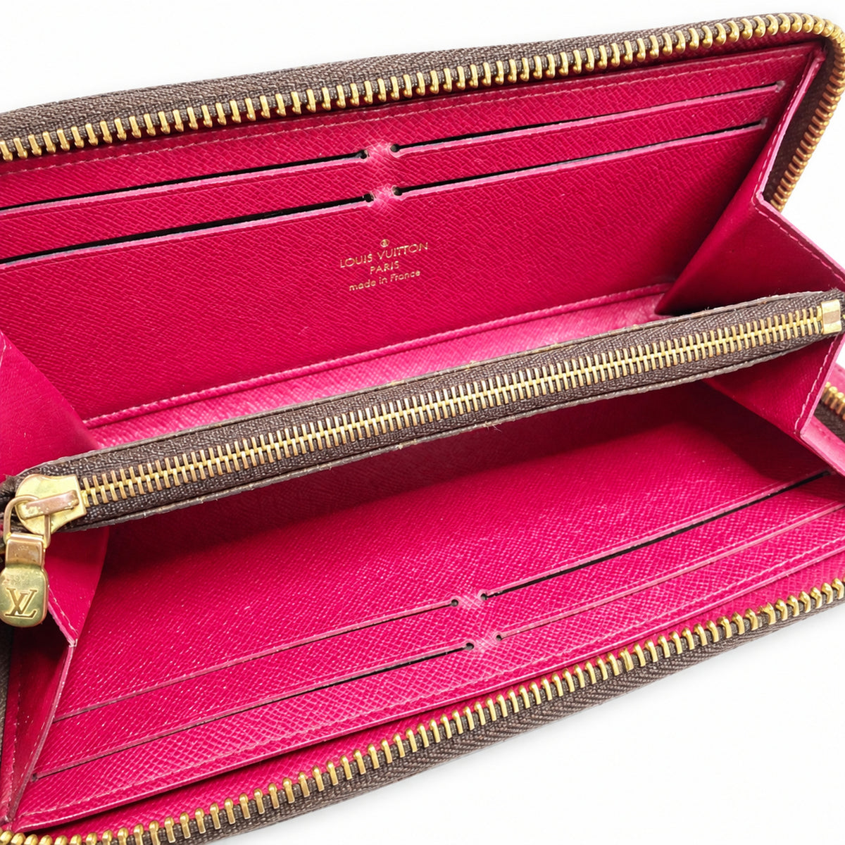 Pre-Owned Louis Vuitton Monogram Clemence Wallet in Fuchsia - LV2129