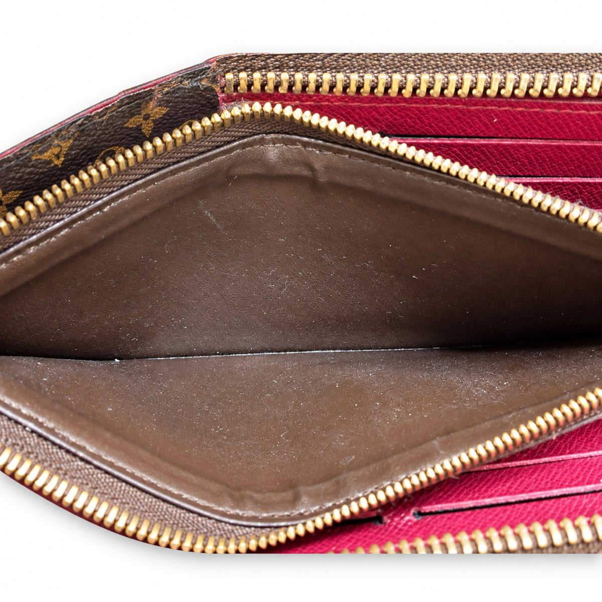 Pre-Owned Louis Vuitton Monogram Clemence Wallet in Fuchsia - LV2132