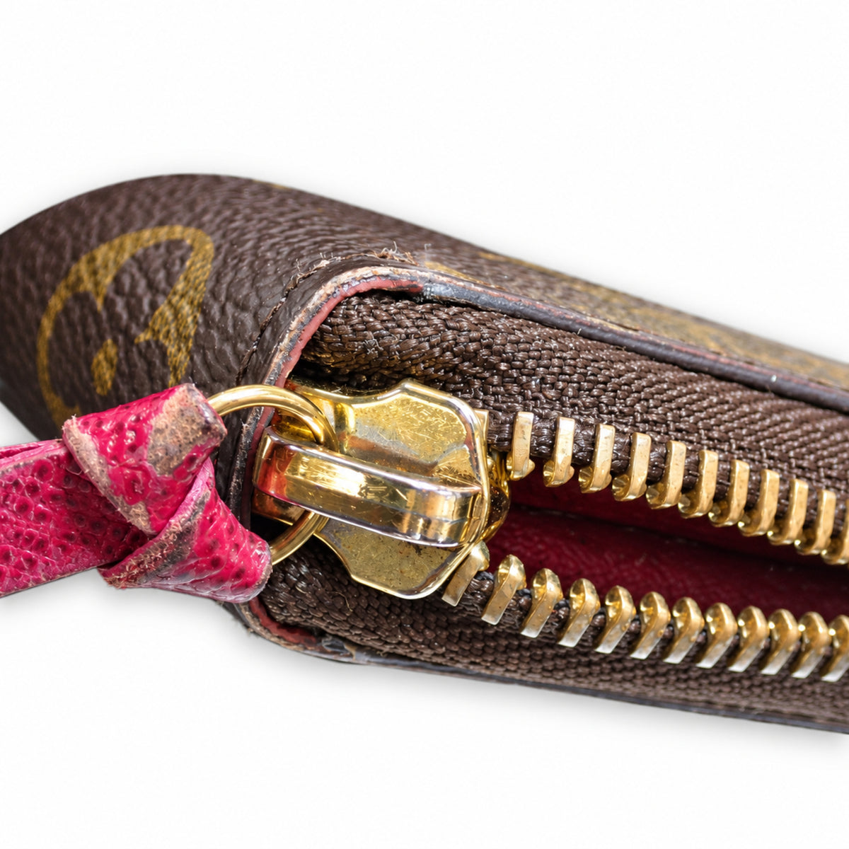 Pre-Owned Louis Vuitton Monogram Clemence Wallet in Fuchsia - LV2132