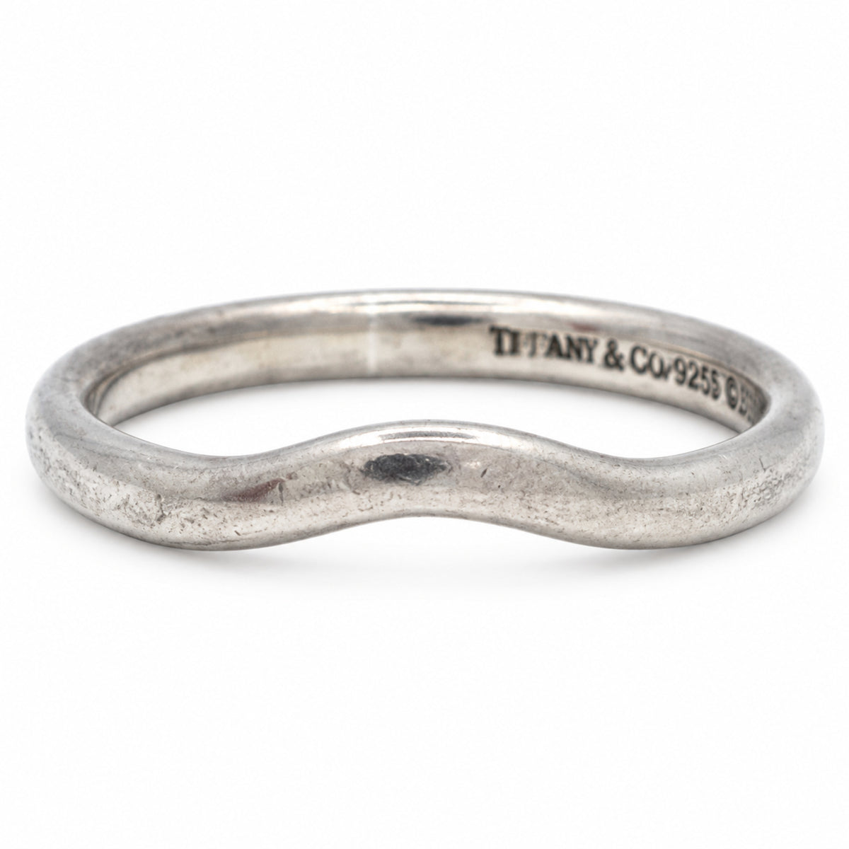 Pre-Owned Tiffany & Co. Sterling Silver Curved Band Ring - Size 4.5 - TIF1076