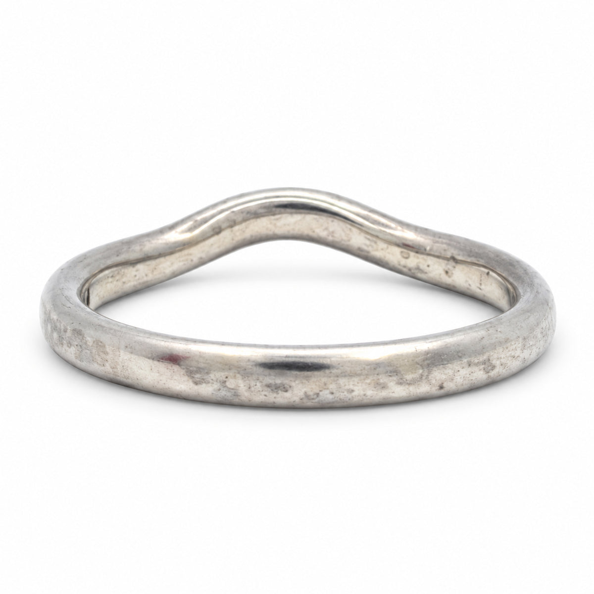 Pre-Owned Tiffany & Co. Sterling Silver Curved Band Ring - Size 4.5 - TIF1076
