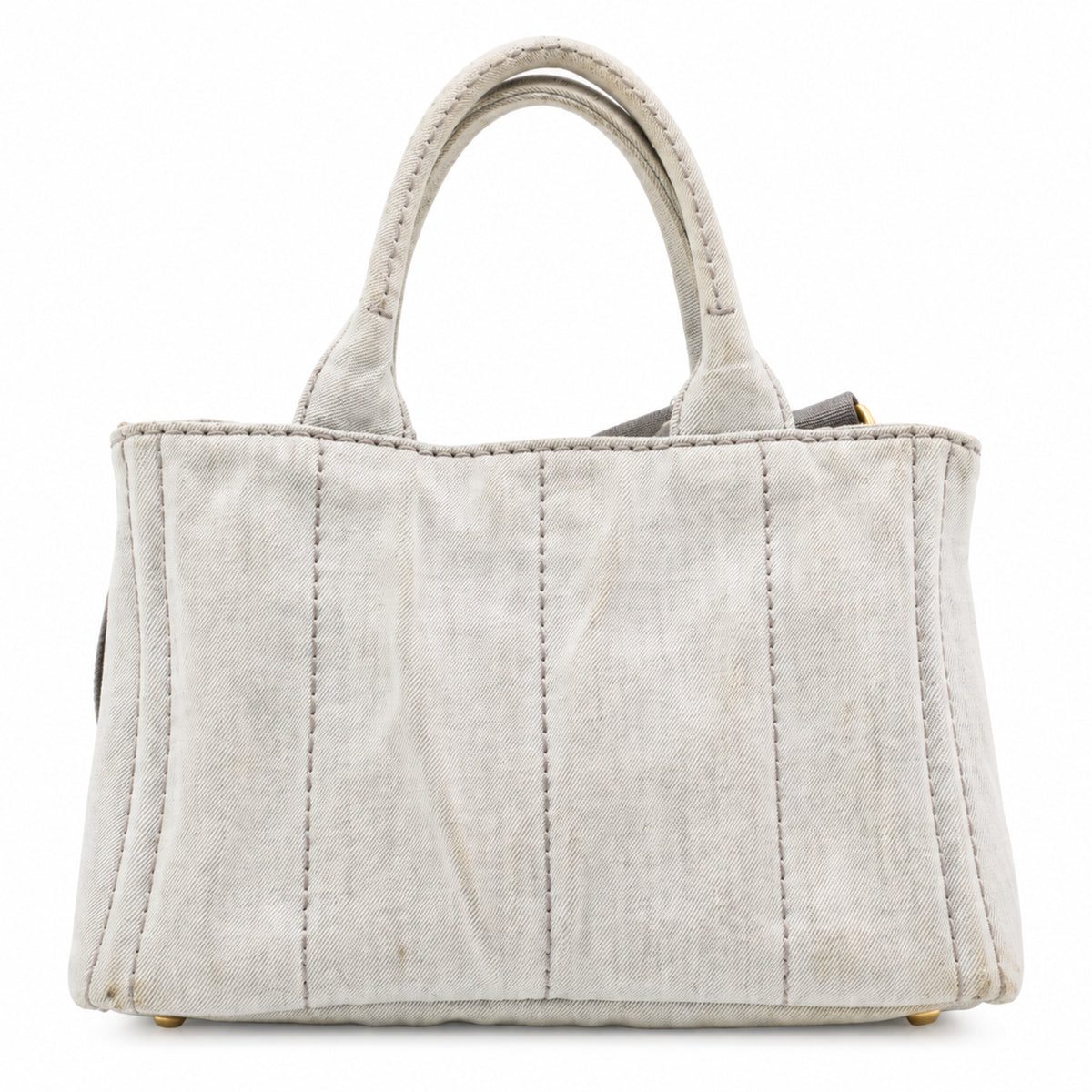 Pre-Owned Prada Canapa Denim Handbag - P1032