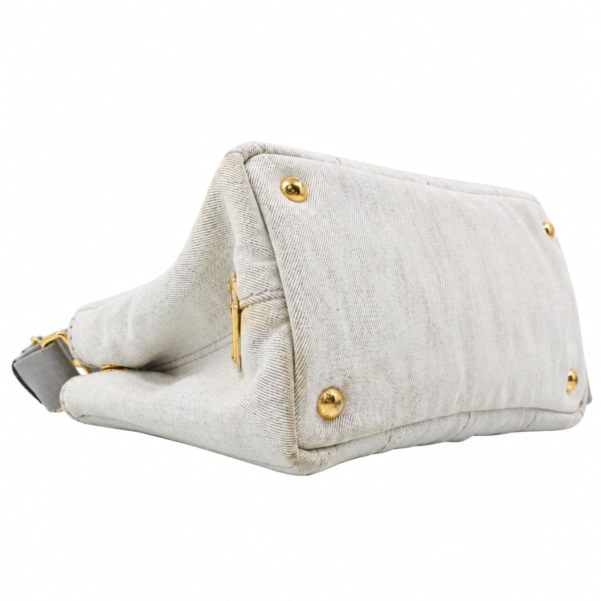 Pre-Owned Prada Canapa Denim Handbag - P1032