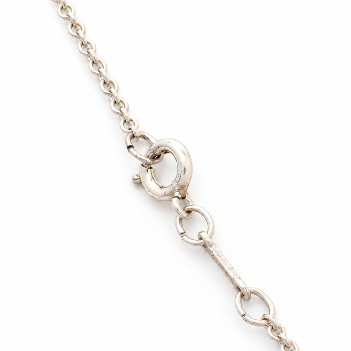 Pre-Owned Tiffany & Co. Sterling Silver Open Heart Necklace - TIF1075